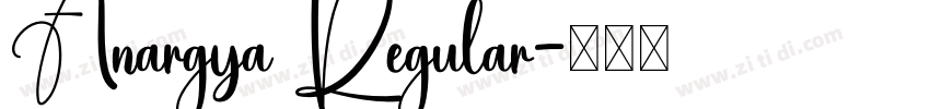Anargya Regular字体转换